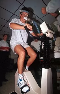 Images Dated 2nd August 2001: Formula One World Championship: Olivier Panis├ò fitness is monitored using highly sophisticated