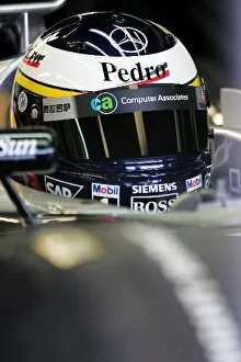 Formula One World Championship: Pedro de la Rosa McLaren Mercedes MP4 / 19B Test Driver in the pits