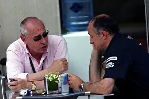 Images Dated 15th June 2007: Formula One World Championship: Peter Collins talks with Franz Tost Scuderia Toro Rosso Team