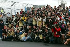 Images Dated 9th March 2003: Formula One World Championship: Photographers gather for the start of term driver photograph