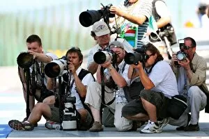 Images Dated 24th July 2009: Formula One World Championship: Photographers in the pits