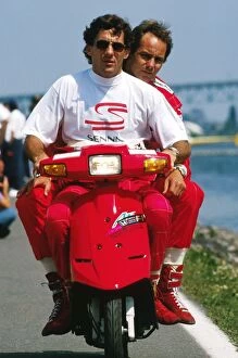 Canada Gallery: Formula One World Championship: Pole sitter Ayrton Senna McLaren