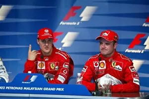 Team Mate Collection: Formula One World Championship: The post qualifying press conference