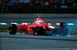 Formula One World Championship: Puncture for Eddie Irvine Ferrari