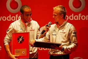 Images Dated 17th July 2008: Formula One World Championship: Quiz winner Lewis Hamilton McLaren