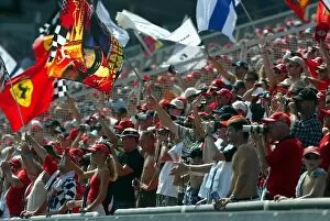 Images Dated 4th August 2003: Formula One World Championship: Race Day Fans