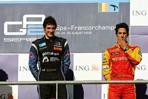 Formula One World Championship: Race winner Alvaro Parente Ocean Racing Technology celebrates on the podium with third