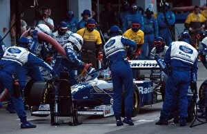 Formula One World Championship: Race winner Jacques Villeneuve Williams FW18