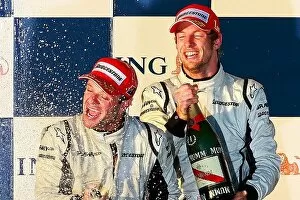 Formula One World Championship: Race winner Jenson Button Brawn Grand Prix