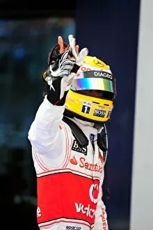 Istanbul Park Gallery: Formula One World Championship: Race winner Lewis Hamilton McLaren celebrates in parc ferme