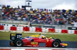 1985 Collection: Formula One World Championship: Race winner Michele Alboreto Ferrari 156 / 85 overtakes Keke