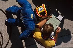 Gp Win Gallery: Formula One World Championship: Race winner Thierry Boutsen discusses team tactics