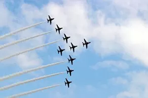 Images Dated 12th July 2004: Formula One World Championship: The Red Arrows thrilled the crowd