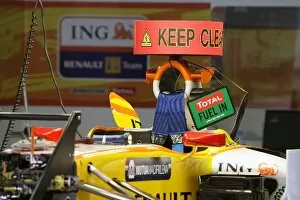 Images Dated 23rd April 2009: Formula One World Championship: Renault R29 in the garage