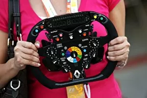 Images Dated 29th October 2009: Formula One World Championship: Renault R29 steering wheel