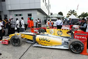 Formula One World Championship: Renault R30 of race retiree Vitaly Petrov Renault