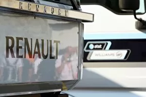 Formula One World Championship: Renault and Williams trucks