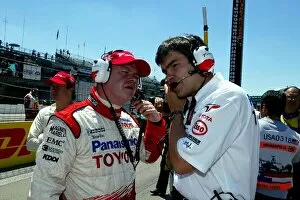 Images Dated 21st June 2004: Formula One World Championship: Richard Cregan talks with Dieter Gass Toyota Race Engineer