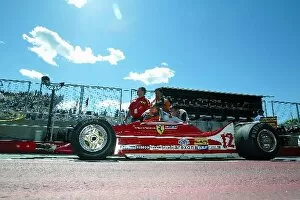 Images Dated 15th June 2004: Formula One World Championship: Richard Griot drives the ex Gilles Villeneuve Ferrari 312T4 in