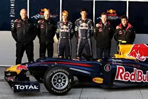 Images Dated 10th February 2010: Formula One World Championship: Rob Marshall Red Bull Racing Chief Designer with Adrian Newey Red