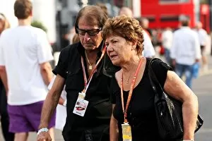 Images Dated 11th September 2009: Formula One World Championship: Roberto, the Father, and the Mother of Giancarlo Fisichella Ferrari