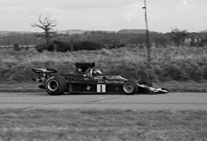Images Dated 7th December 2009: Formula One World Championship: Ronnie Peterson tests the Lotus JPS9 with double Deck rear wing