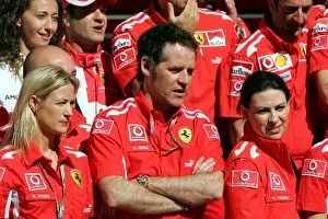 Images Dated 22nd August 2005: Formula One World Championship: Ros Ryder Vodafone Account Manager; Aled Rees Vodafone F1