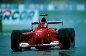 First Win Gallery: Formula One World Championship: Rubens Barrichello Ferrari F1 2000 wins his first GP