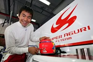 2006 Collection: Formula One World Championship: Sakon Yamamoto Super Aguri F1 Team Third Driver with a Japanese