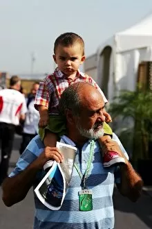 Images Dated 25th June 2006: Formula One World Championship: Sebastian Montoya with his granfather Pablo
