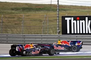 Formula One World Championship: Sebastian Vettel Red Bull Racing RB6 and team mate Mark Webber Red Bull Racing RB6
