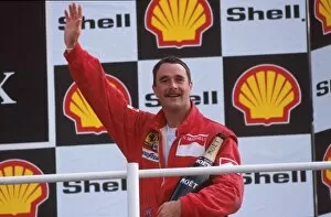 F1 Collection: Formula One World Championship: Second placed finisher Nigel Mansell Ferrari 640