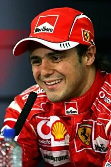 Images Dated 11th March 2006: Formula One World Championship: Second placed Felipe Massa Ferrari in the FIA Press Conference