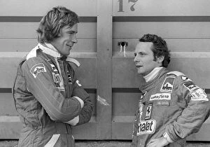 James Hunt 1976 Collection: Formula One World Championship: Second placed James Hunt McLaren