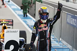 Best Images Gallery: Formula One World Championship: Second placed Mark Webber Red Bull Racing RB6 celebrates in Parc