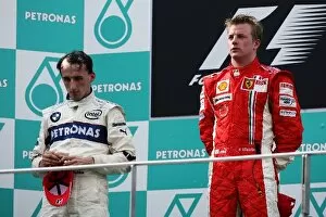 Images Dated 23rd March 2008: Formula One World Championship: Second placed Robert Kubica BMW Sauber F1