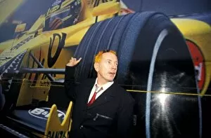 Images Dated 22nd January 2004: Formula One World Championship: Former Sex Pistol John Lydon AKA Johnny Rotten visits the Jordan