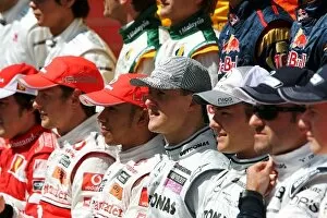 Bahrain Collection: Formula One World Championship: The start of year drivers photo
