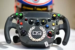 Formula One World Championship: The steering wheel of Jenson Button McLaren encrusted with diamonds by Steinmetz