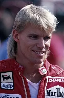 1986 Gallery: Formula One World Championship: Stefan Johansson: Formula One World Championship 1986