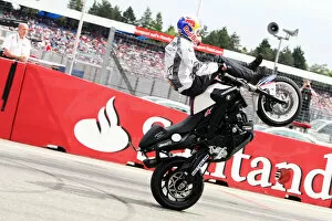 Images Dated 25th July 2010: Formula One World Championship: Stunt rider