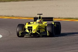 Images Dated 7th February 2002: Formula One World Championship: Takuma Sato ran in the unbranded Jordan EJ12 with a new front wing
