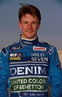 Images Dated 23rd October 2001: Formula One World Championship: Test driver Allan McNish was present to drive the Benetton B194