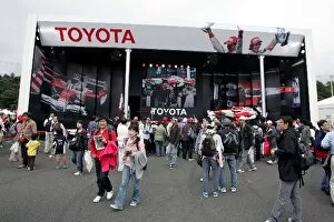 Mount Fuji Gallery: Formula One World Championship: Toyota stand in the merchandise area