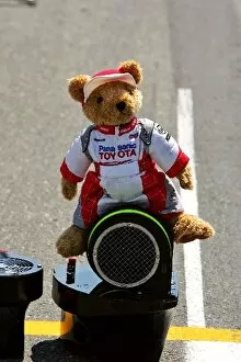 Images Dated 30th July 2006: Formula One World Championship: Toyota teddy bear