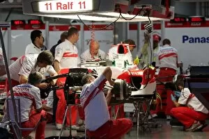 Formula One World Championship: Toyota TF107 in the garage