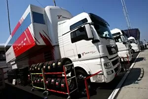 Images Dated 31st July 2008: Formula One World Championship: Toyota truck