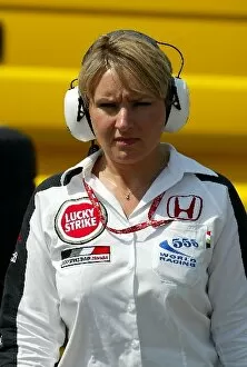 Images Dated 4th August 2003: Formula One World Championship: Tracy Novak BAR Press Officer