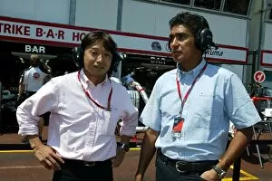 Images Dated 22nd May 2004: Formula One World Championship: Ukyo Katayama with Aguri Suzuki