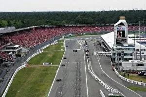 2005 Gallery: Formula One World Championship: View from high in the grandstand as Kimi Raikkonen McLaren